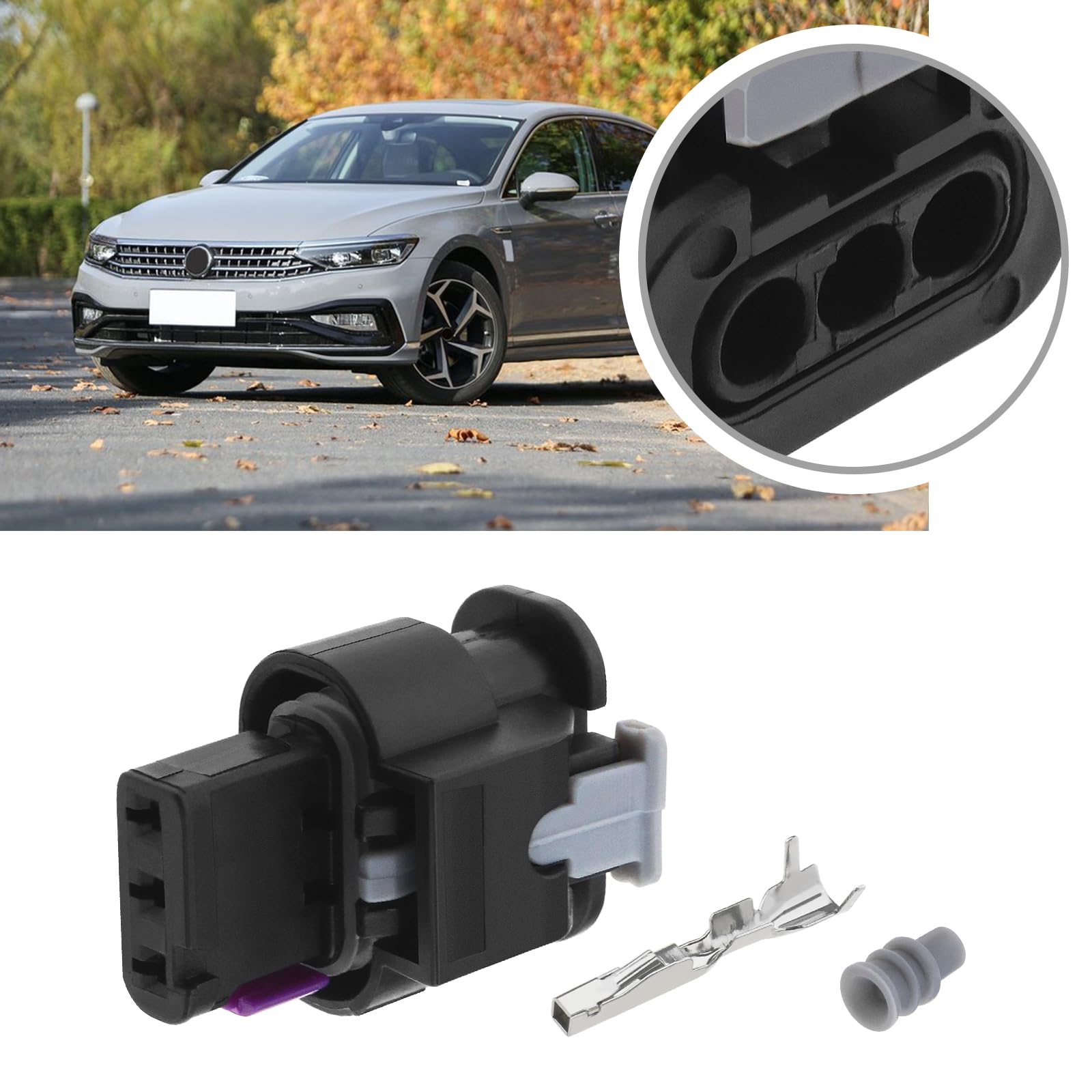 Connecteur De Câblage 3 Broches Audi A6 C6 - Réf. 8K0973703 - Occasion Avec Garantie 3 Mois