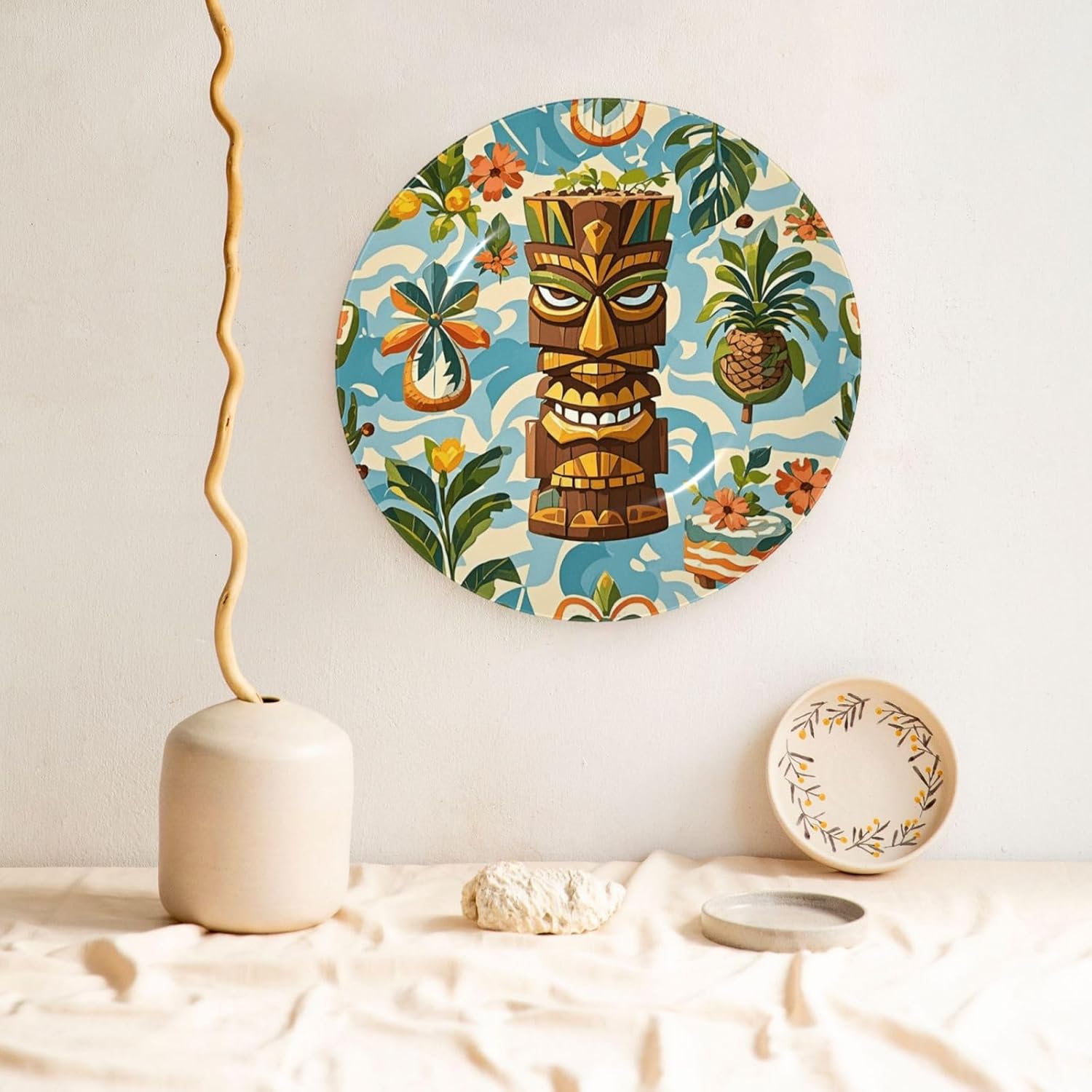 Decorative Plate Art Crafts Bone China Decorative Plate with Display Rack Souvenir Wall Decor Ceramic Ornaments Dinner Plates Ceramic Decoratives Plates for Home Office 10in