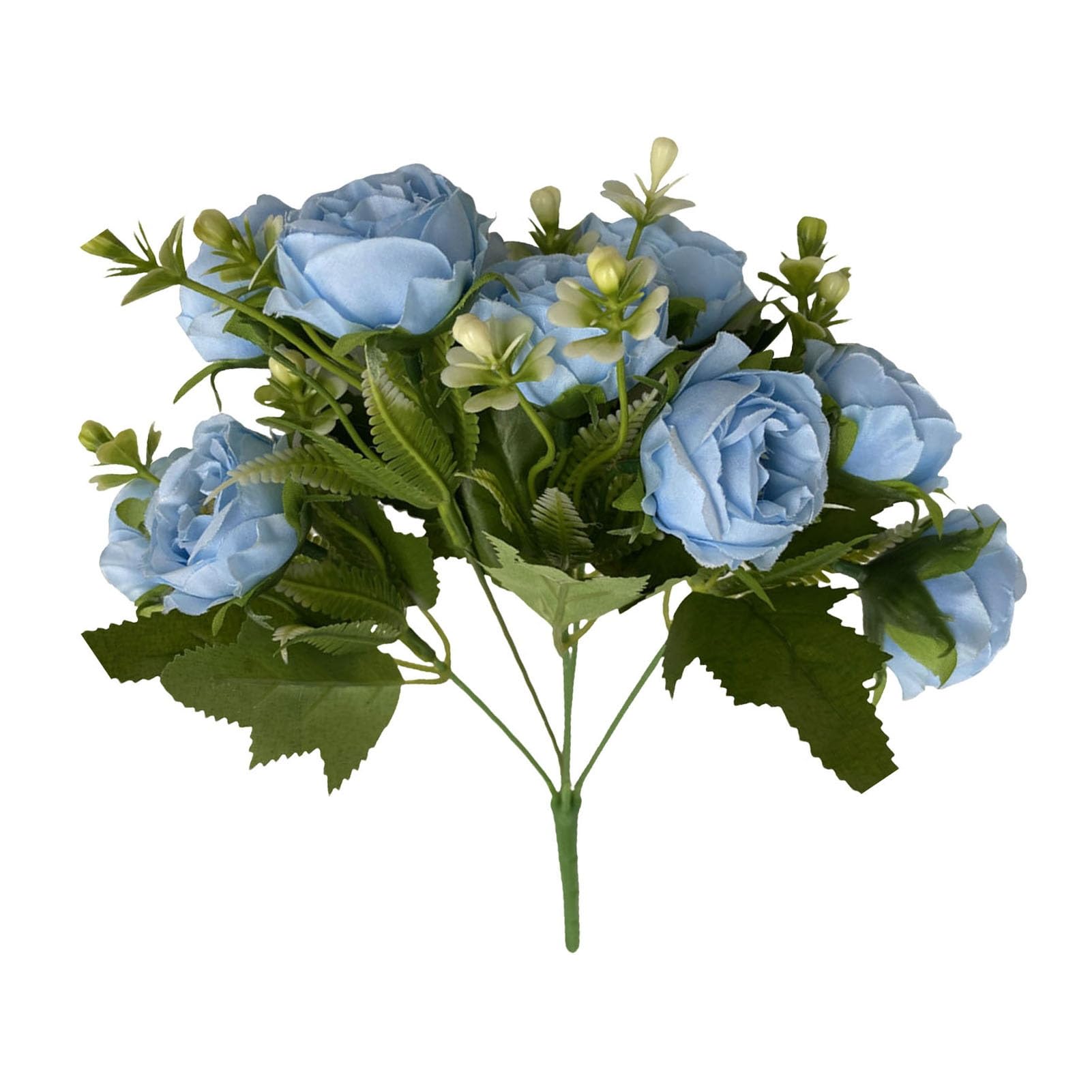 loyliawa Artificial Flowers,Fake Flowers,Artificial Plants Indoor, Artificial Rose with Stem Realistic Colorful Fake Flower Wedding Faux Floral