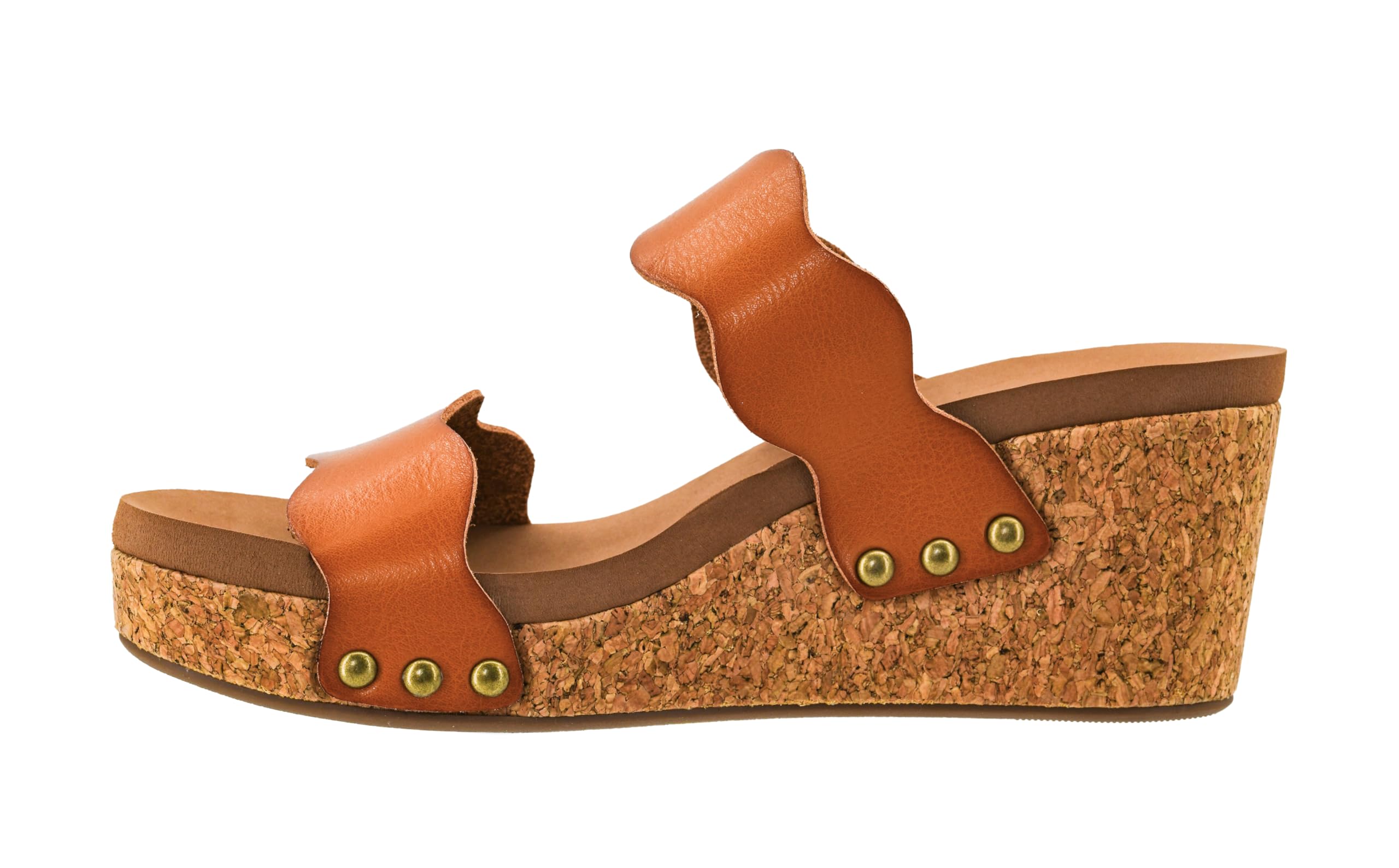 Corkys Footwear Womens Obviously Wedge - Featuring a 2.5-Inch Heel, 2 Wavy Straps, And Corkys Signature Soft EVA Insoles For All-Day Comfort and Wear