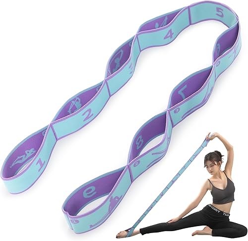 Correas elásticas de yoga para terapia física, danza, yoga, pilates, gimnasia, ejercicio, flexible, para mujeres y hombres