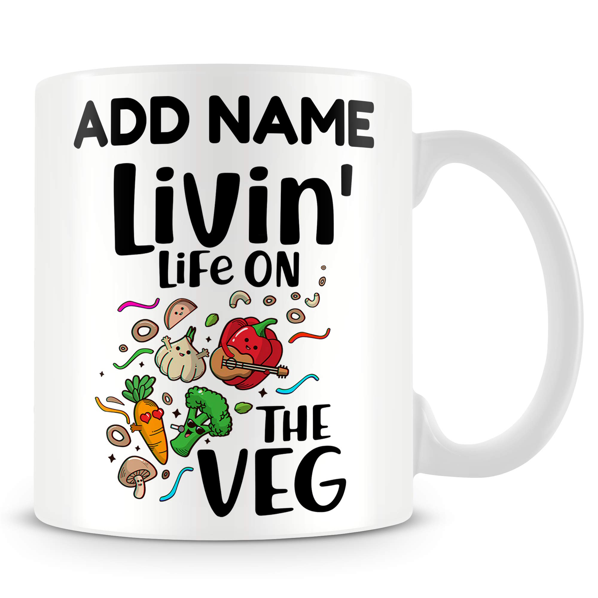 MUGGZ Vegan Mug Personalised Gift – Livin' Life On The Veg