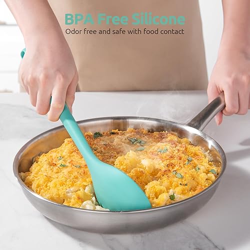 Miniatura 9 de U-Taste - Cuchara de cocina sólida de 13.3 pulgadas cuchara mezcladora de cocina resistente al calor de 600F, utensilio de sopa de goma