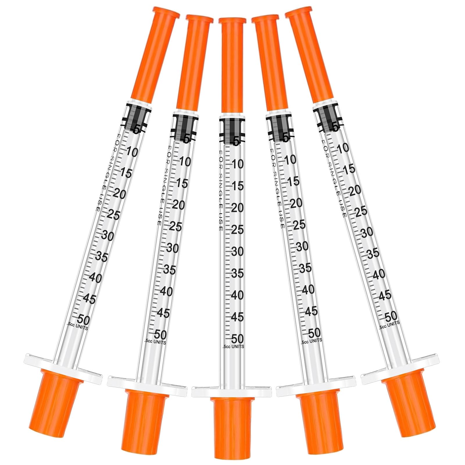 0.5 ml 31G 5/16in Syringe with Needle, Pack of 30