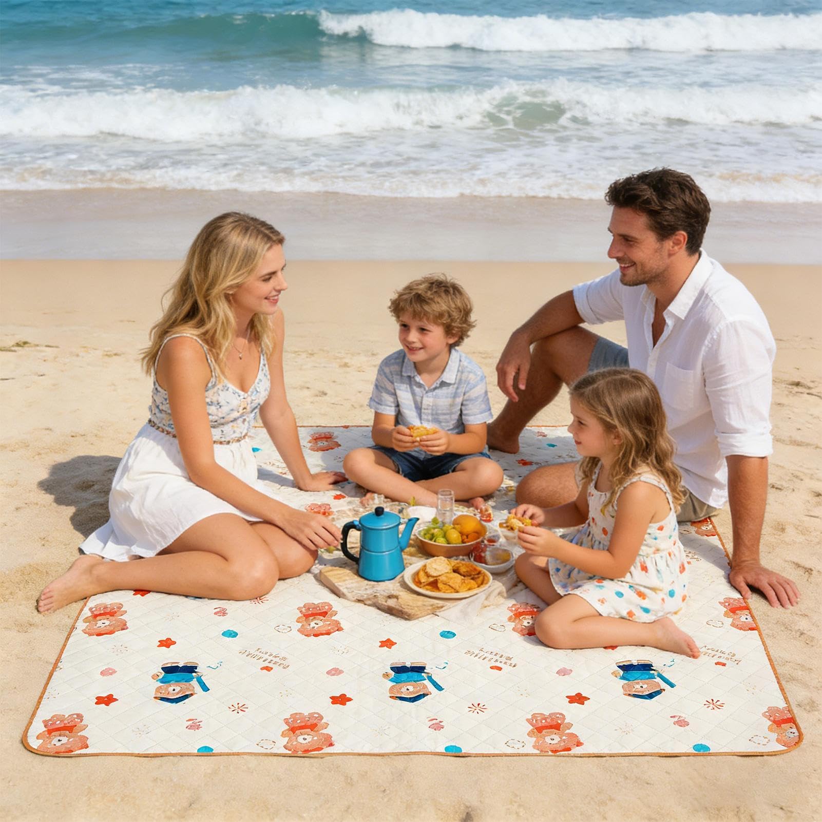 Couverture de Pique-nique Extérieur Tapis Pliant 200 Cm Sur 152 Cm