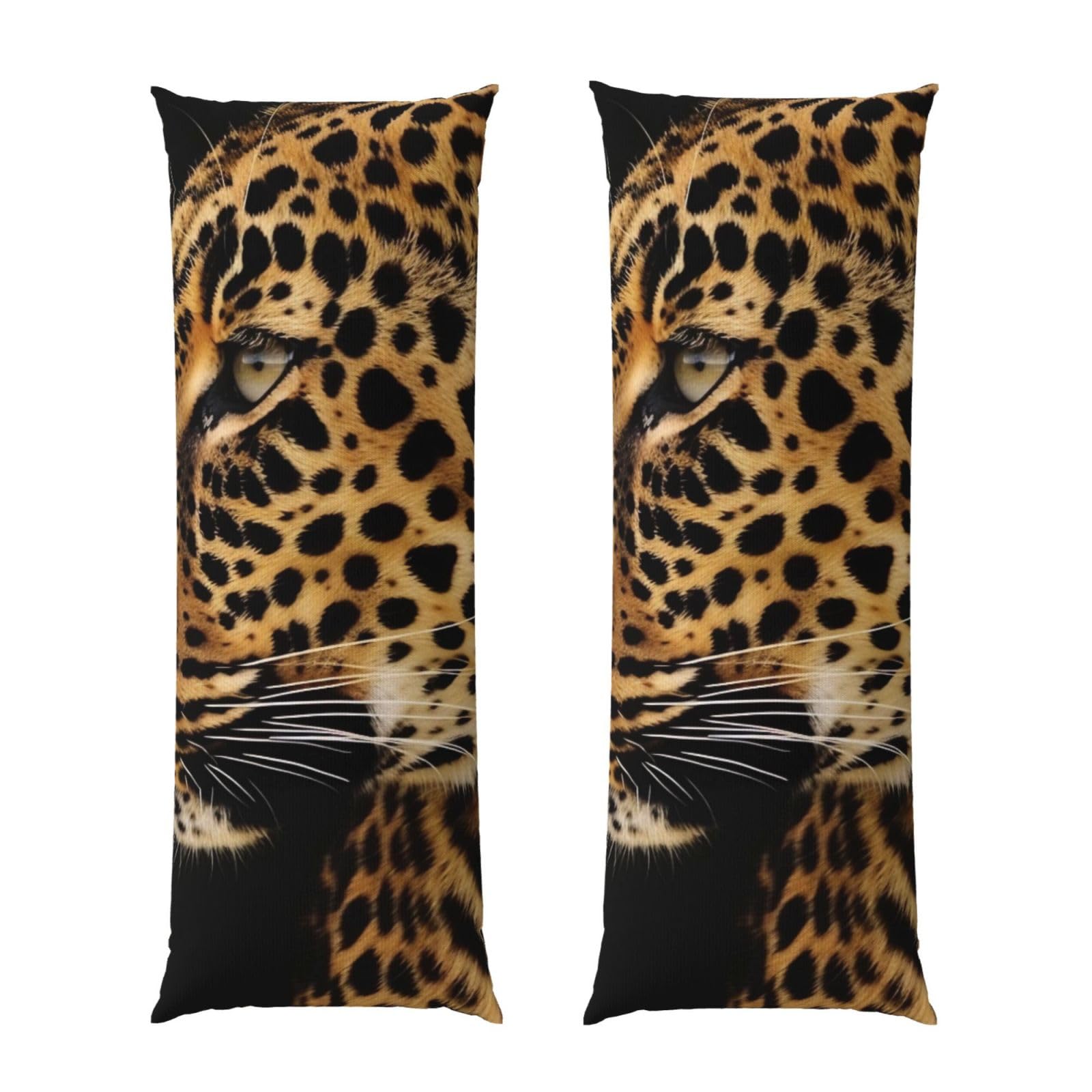 Body Pillow Cover 20x54 Inch, Leopard Animal print Print Long Lumbar Pillow Case with Zipper Long Body Pillowcase Decorative for Bed Sofa Bedroom