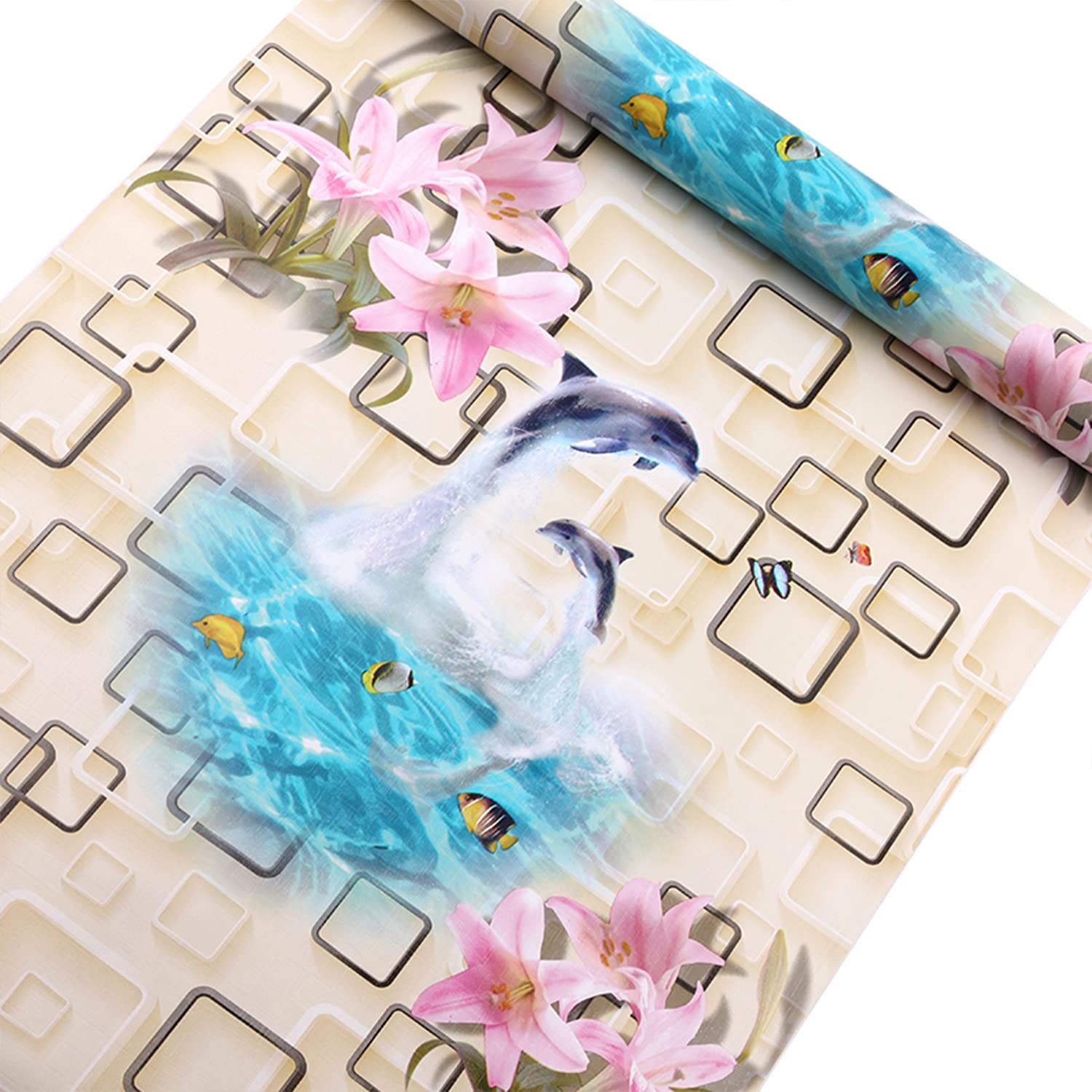 Rangoli Home Decoration Wall Paper Multicolor Vinyl 45 Cm by 500 cm Pack of 1 Wallpaper Roll Code31 (B09511C7S8) Amazon Price History, Amazon Price Tracker