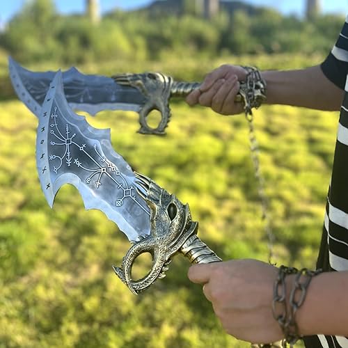 Miniatura 6 de God of War,Kratos Blades of Chaos Real Full Metal,21inch Stainless Steel,11 réplica de The Game Weapon Prop