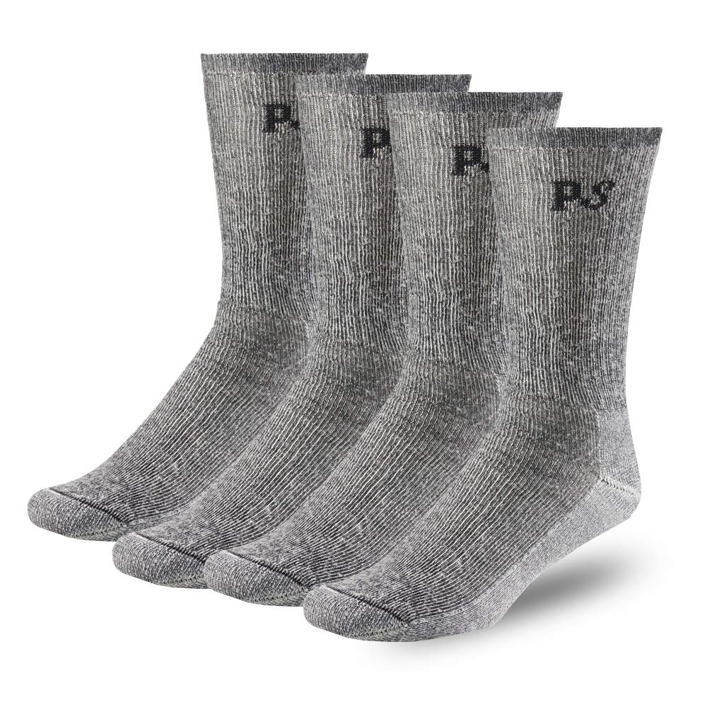 PEOPLE SOCKS Men's Women's Merino wool crew socks 4 pairs 71% premium with Arch support Made in USA