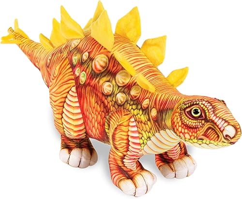 Lindo dinosaurio de peluche de 22 pulgadas, animal de peluche de dinosaurio, juguete de dinosaurio para bebé, animal de peluche para niños, 15.0 in