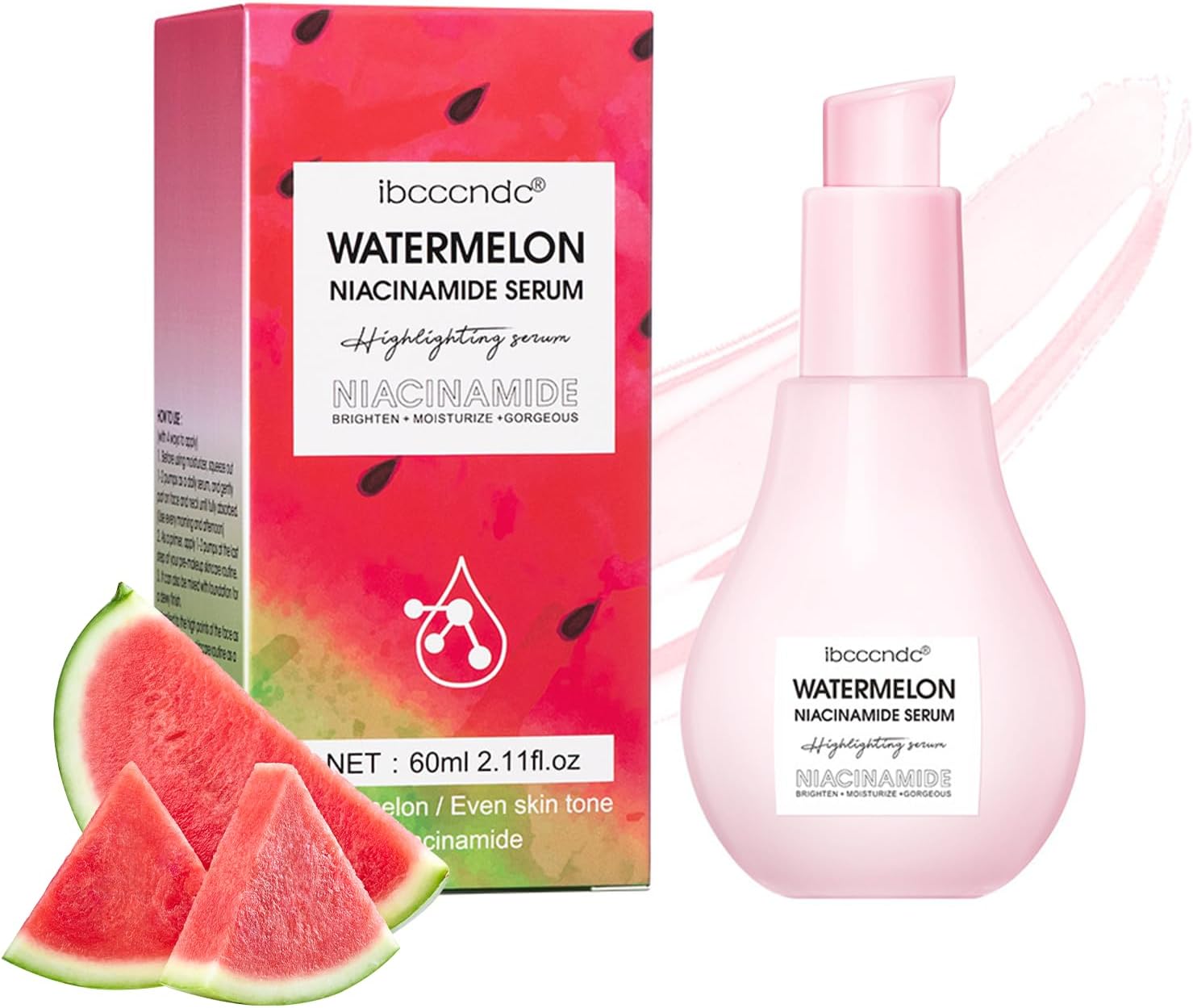 Xumann Watermelon Glow Toner, Niacinamide Watermelon Dew Drops for
