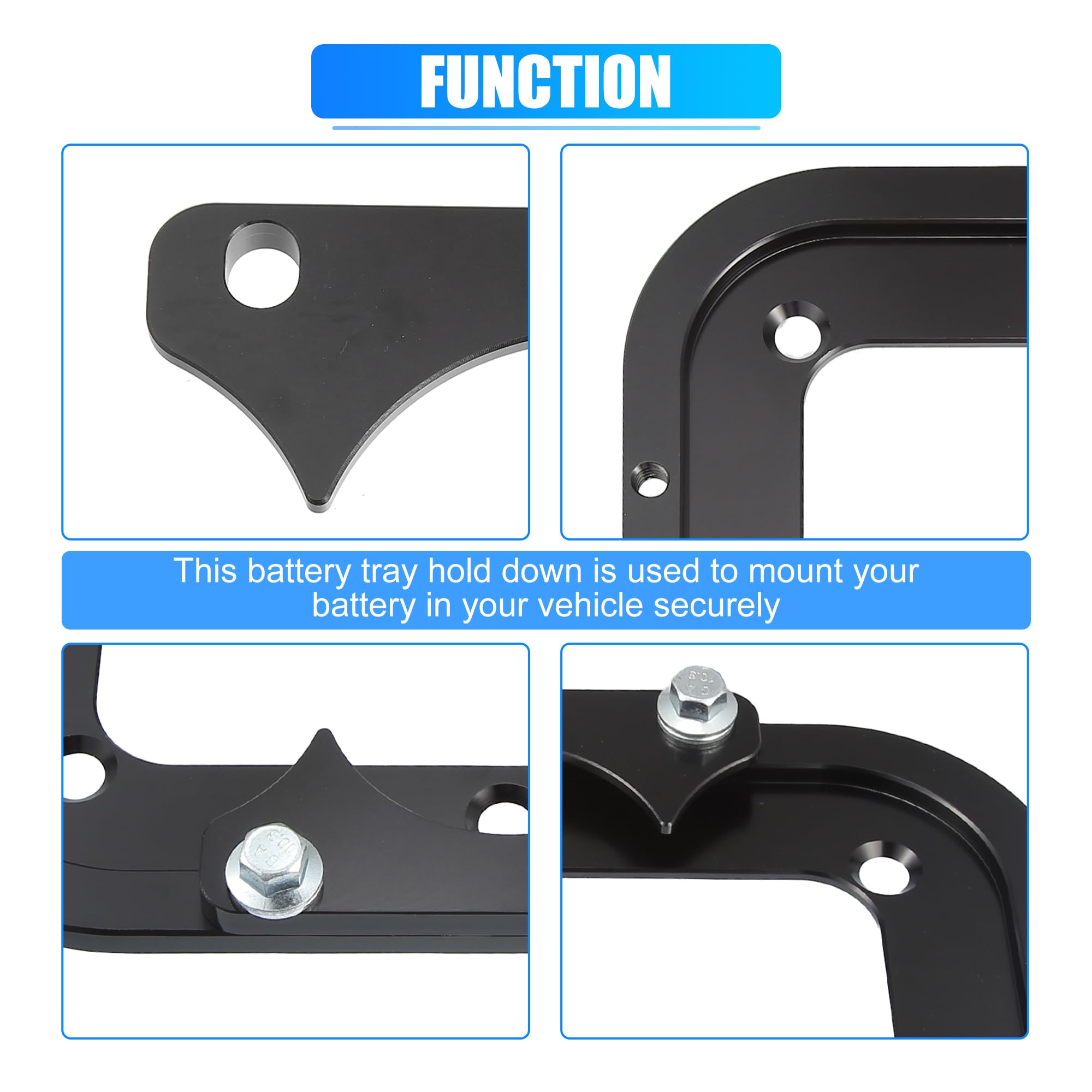 X AUTOHAUX 1 ensemble de support universel pour batterie de voiture