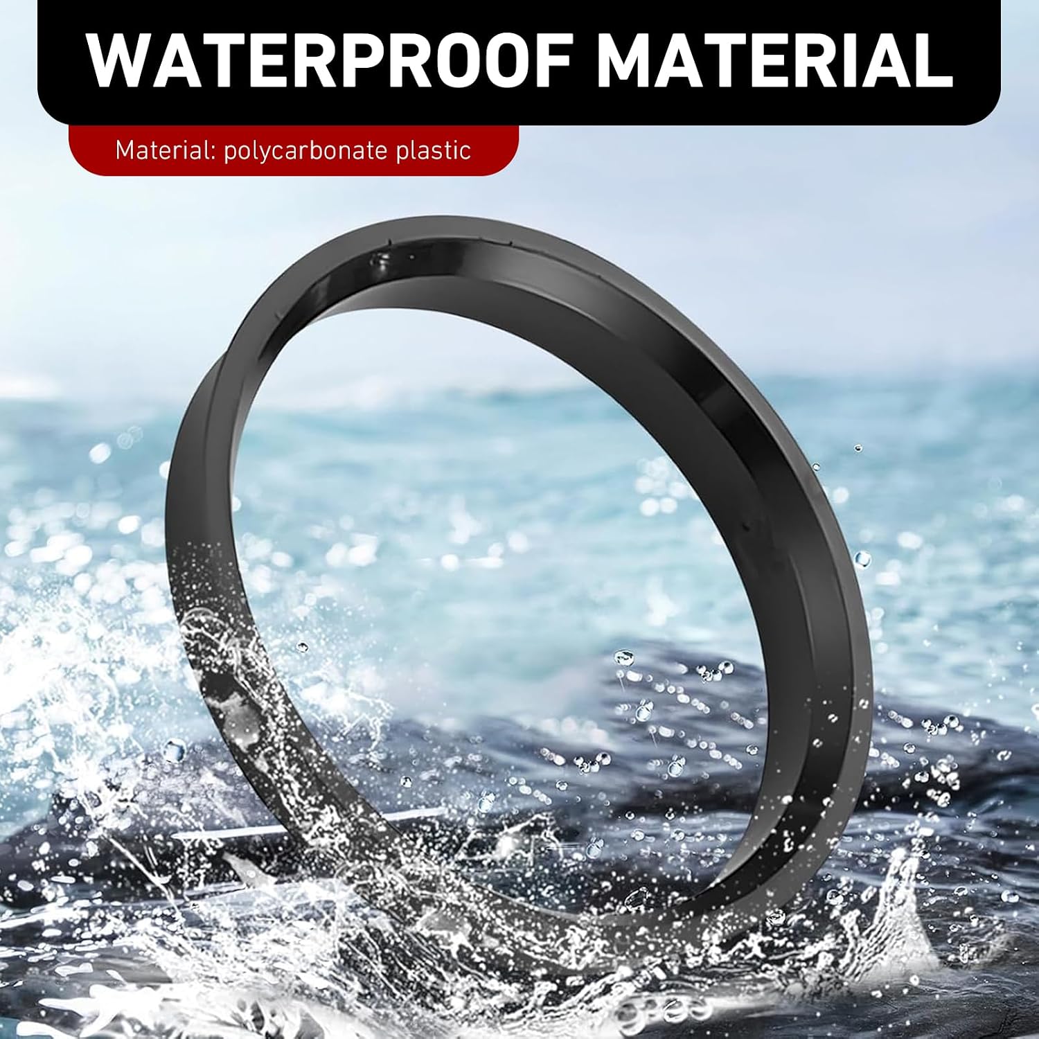 4 PCS Hub Centric Rings, 73.1 to 60.1 Plastic Hubrings, O.D:73.1-I.D:60.1 mm Hub Rings, Fit for Cars (Black)