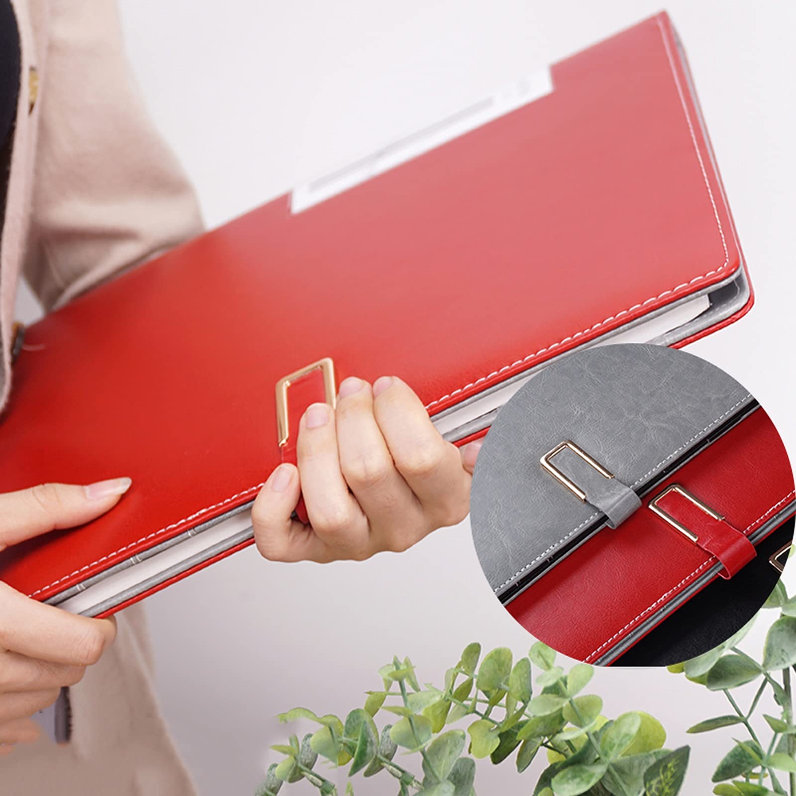 Liudan Portapapeles con Pinza A4 y Carpetas de la Letra Carpetas de Negocios Contrato de Negocio Carpetas de clasificación de Datos Portapapeles multifuncionales con Hebillas magnéticas Clipboard