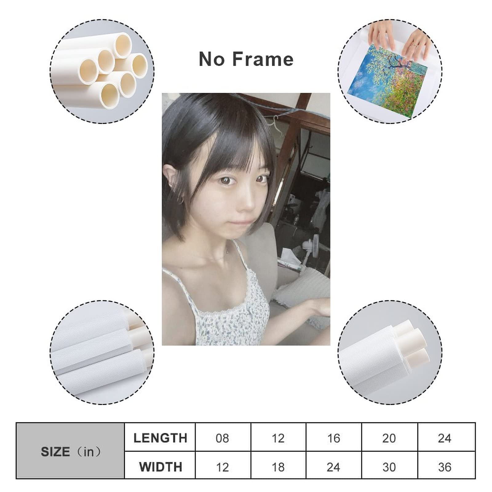 Amazon｜あのちゃん写真ビキニ下着ポスター絵画 ウォールアート