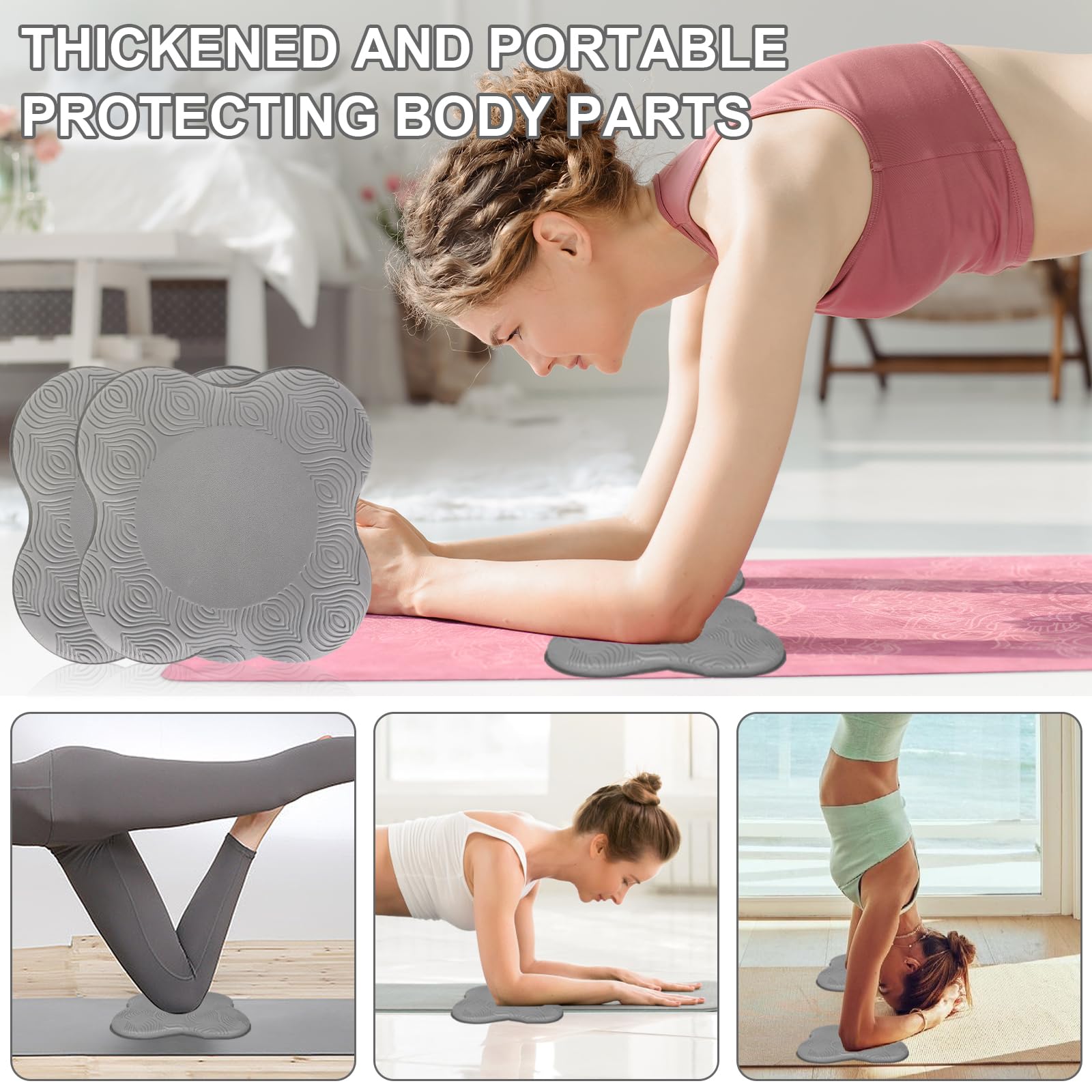 2X Tappetino Per Allenamento Pilates Spesso 60X25X1,5cm Cuscino Per Ginocchia Yoga Extra S~p146436698 - Foto 14