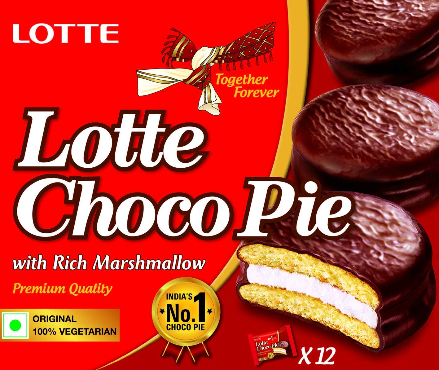 Amazon.com: BBRATS Lotte Choco Pie, 336g : Grocery & Gourmet Food