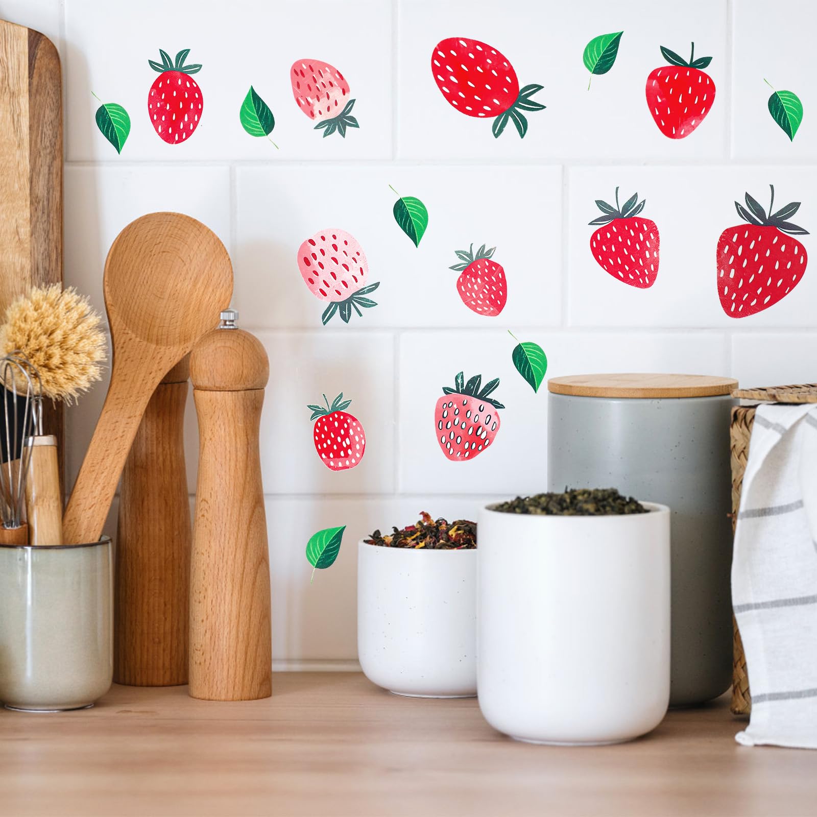 4 Sheets Strawberry Wall Decal - Image 3
