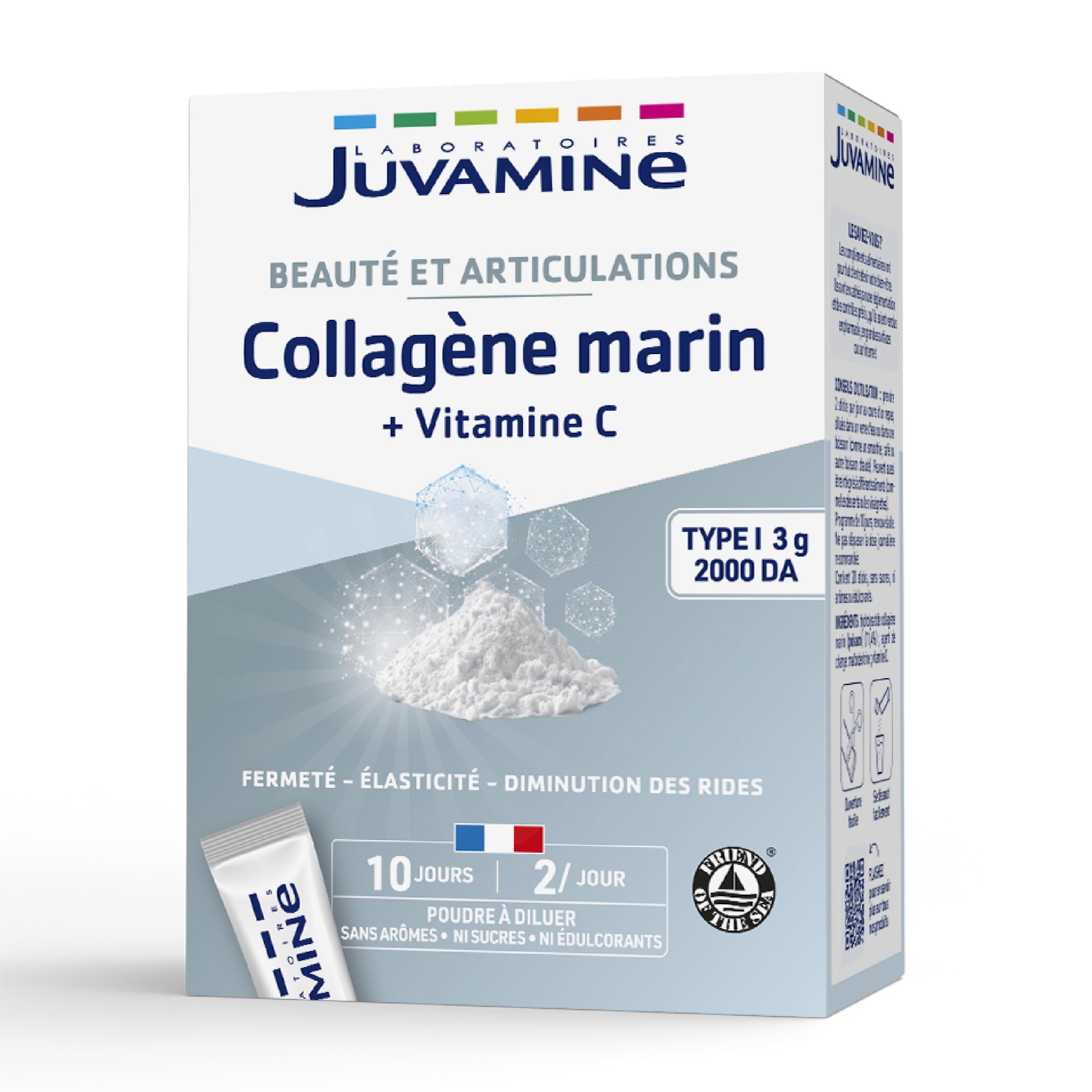 Juvamine Beauty Marine Collagen 3000 mg - 20 powder sticks to dilute