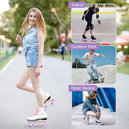 Miniatura 3 de Nezylaf Paquete de 8 ruedas de 32 x 58, 82 A con rodamiento instalado y 2 topes de punta para patinaje de doble fila, accesorios de repuesto