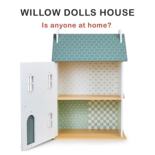 Miniatura 2 de Willow - Casa de muñecas grande de madera, un palacio mágico para el tiempo de juego con panel abierto oscilante, aumenta el tiempo de juego con