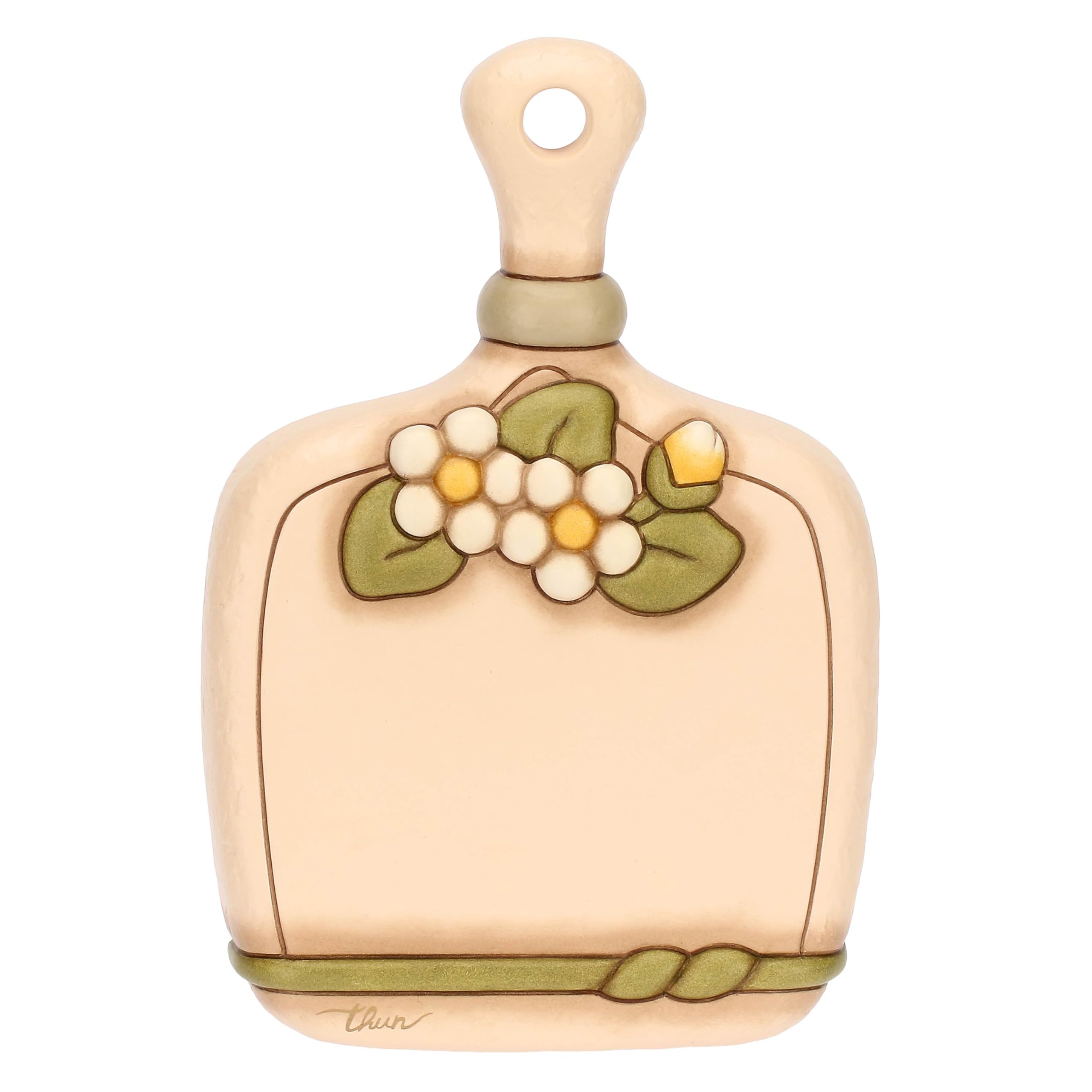 THUN - Decorative Chopping Board - Ceramic - Country Bloom Collection - 14.2 x 2.5 x 21 cm