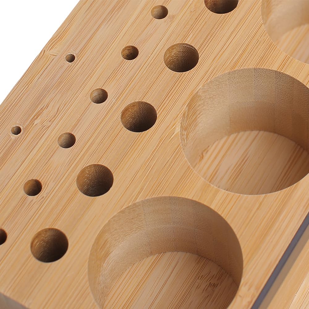 Raprance Wooden Fly Tying Fishing Kit Organizer Fly Tying Tool Caddy Desktop Storage Rack