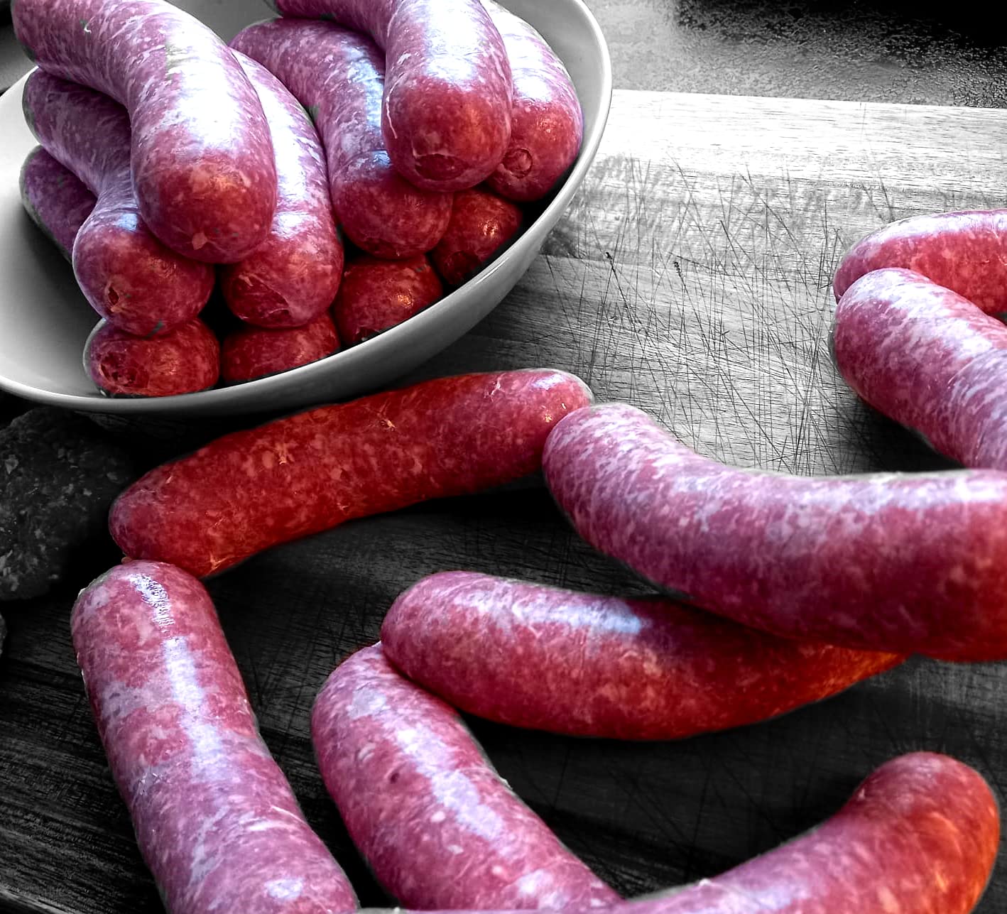 Starch Heros Schweinedärme 28/30, Naturdarm für Bratwurst, 90 Meter, Qualität IA, füllfertig
