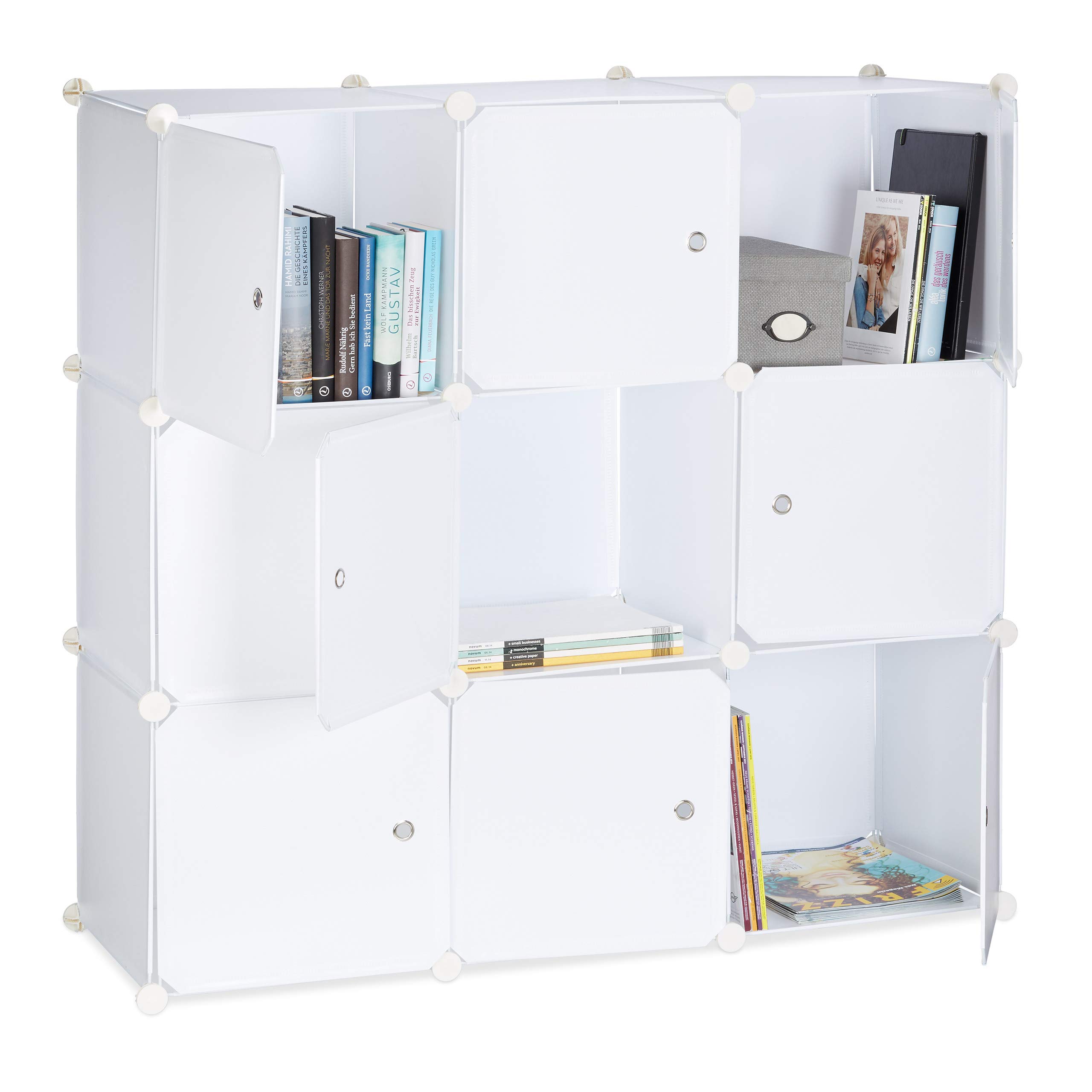 Vakkenkast Huub Wit 175 x 145 cm - Roomdivider | Het Steigerhouthuis