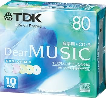 Amazon.co.jp: TDK CD-R 音楽用 80分 カラーミックス