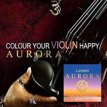 LARSEN STRINGS Aurora violin strings set 4/4 with D silver medium