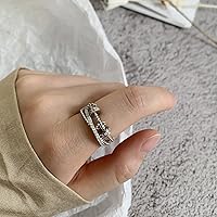 Vista 3 de Para Mi Hija - Anillo Fidget Anillo de Meditación para Ansiedad para Mujeres Anillo con Cuentas Spinner Anillo Giratorio Ajustable Joyería Fidget