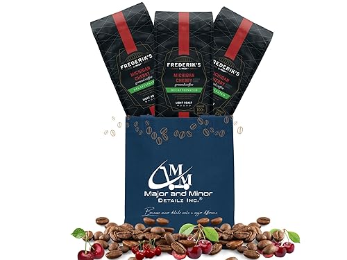 Fredrick's Meijer Michigan Cherry - Café molido descafeinado  Tostado ligero 100% arábica especial  Juego de paquetes