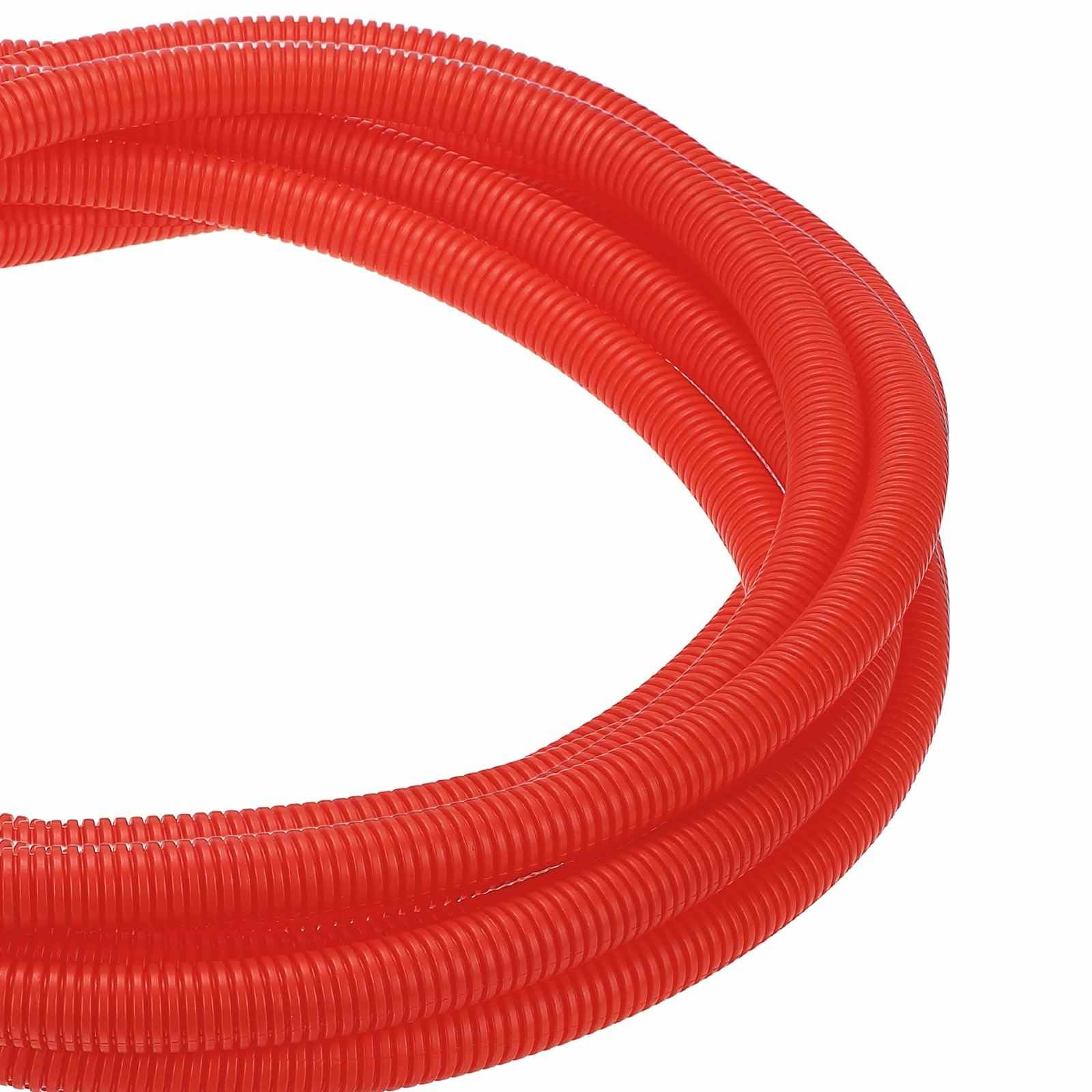 DMiotech 100ft Wire Loom Split Tubing 5/8 Inch(15.9mm) ID Red