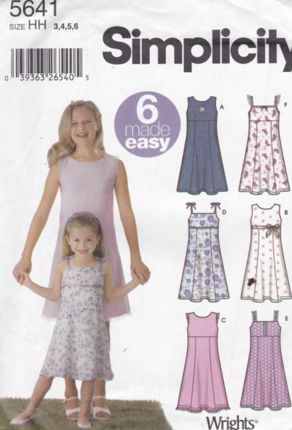 Coudre une robe facile enfant avec le patron Simplicity 5641 complet