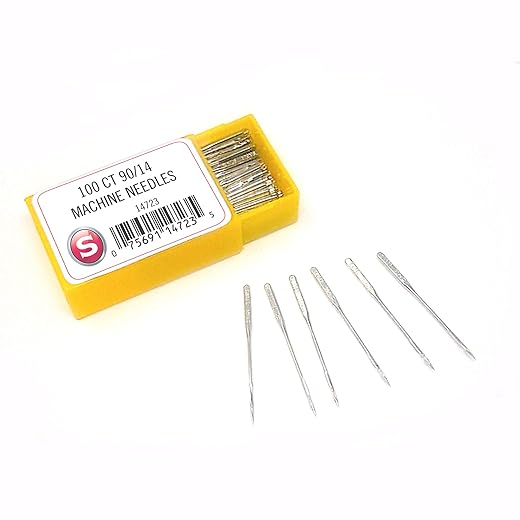 SINGER Universal Regular Point Sewing Machine Needle, Size 90/14, 100 Count Box