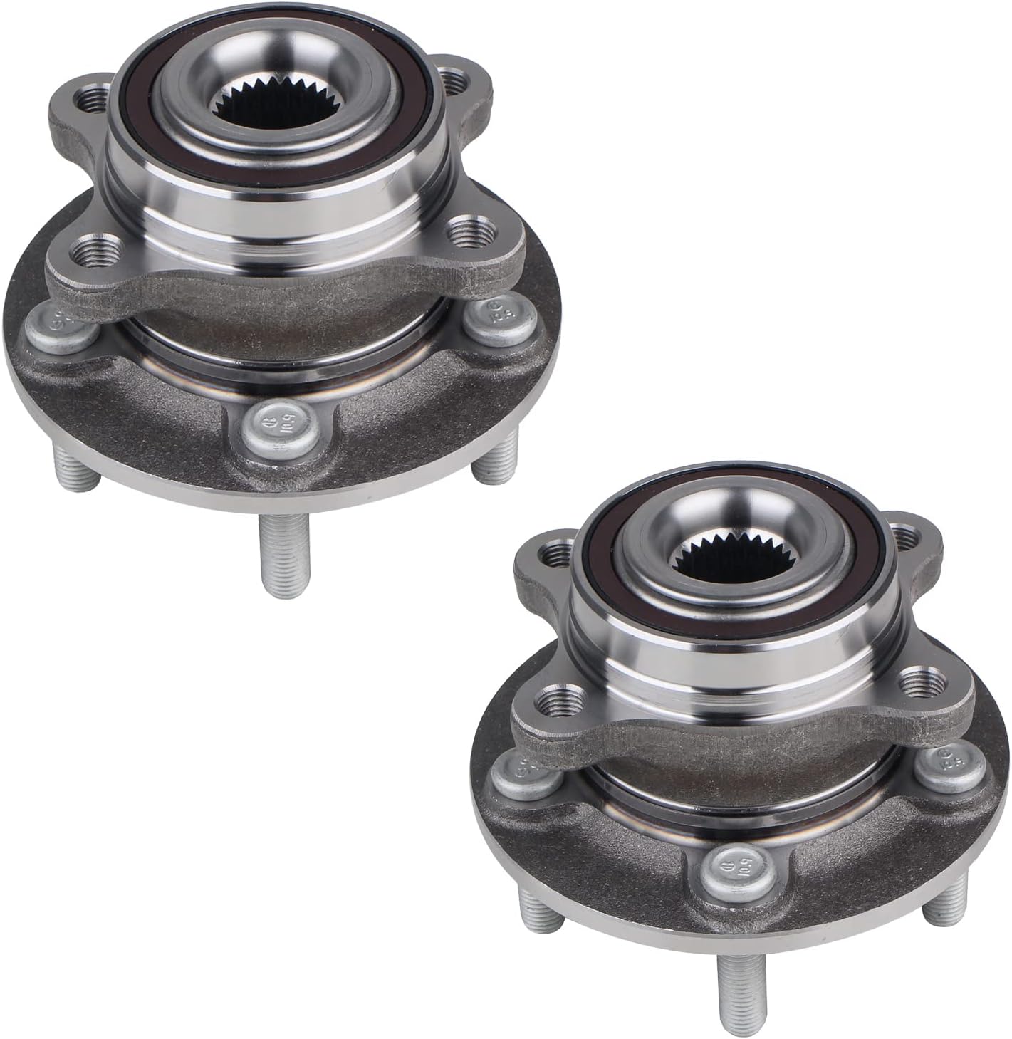 PAROD 512498 [Set of 2] Front or Rear Wheel Hub Bearing Assembly Fit for 2013-2020 Ford Fusion,2019-2020 Police Responder Hybrid/SSV Plug-in Hybrid, 2013-2016 Lincoln MKZ,w/ABS 5Lugs