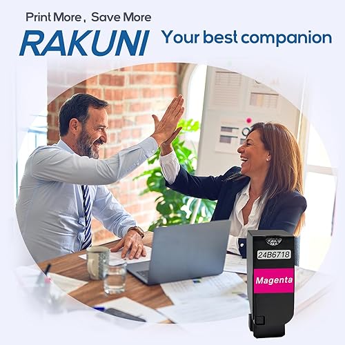 Miniatura 9 de XC4150 XC4140 Cartucho de tóner remanufacturado de alta Yeild 24B6720 de repuesto para impresora Lexmark XC4140 XC4150 (1 paquete, negro)