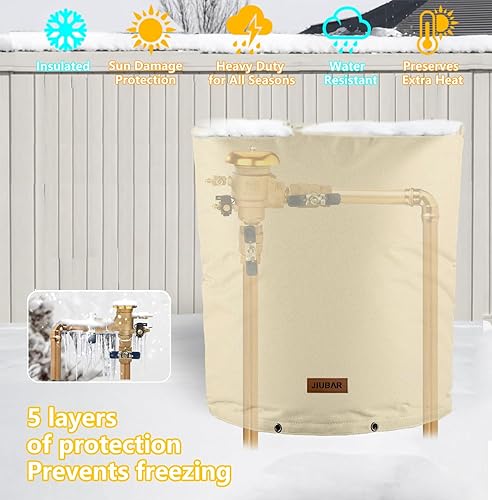 Miniatura 32 de JIUBRA - Funda aislante para prevención de reflujo de 17 pulgadas de ancho x 21 pulgadas de alto, cubierta de valor reductor de presión