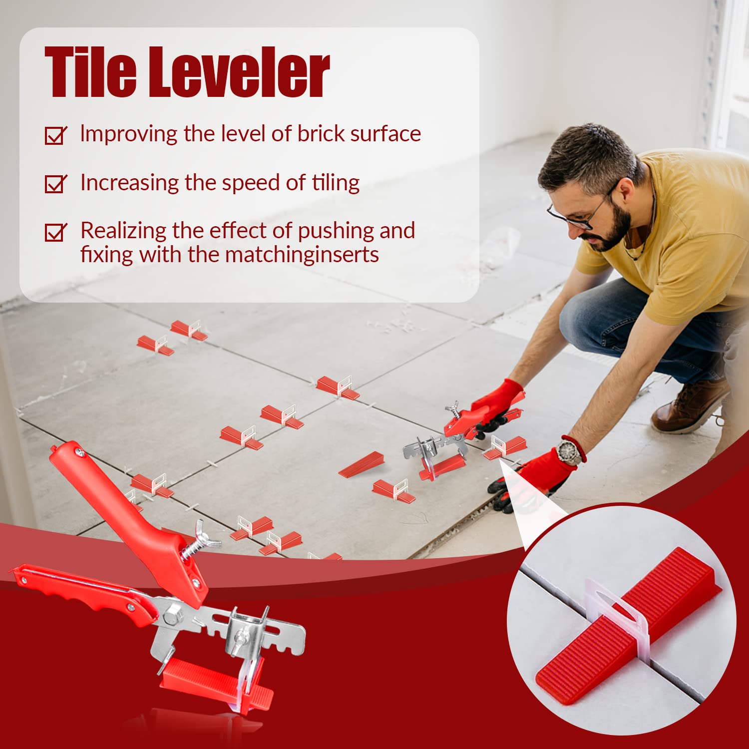 Kit Livellatore Piastrelle 601 Pezzi - Con Inserti, Cunei E Pinza - Foto 12