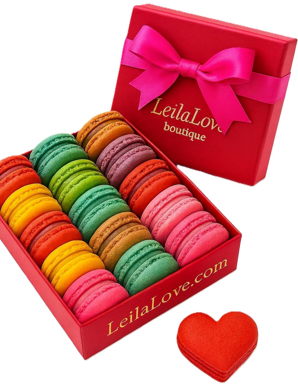 LeilaLove Macarons - 18 Macarons La Rouge eddition