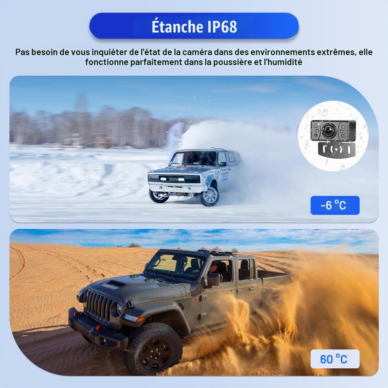 OiLiehu Kit Caméra de recul Filaire Système, Moniteur HD 1080P de 5 Pouces pour Camera Voiture, Caméra de Vision Nocturne Étanche IP68, avec Câble d'extension de 26,2 Pieds, Ligne Auxiliaire Inversée