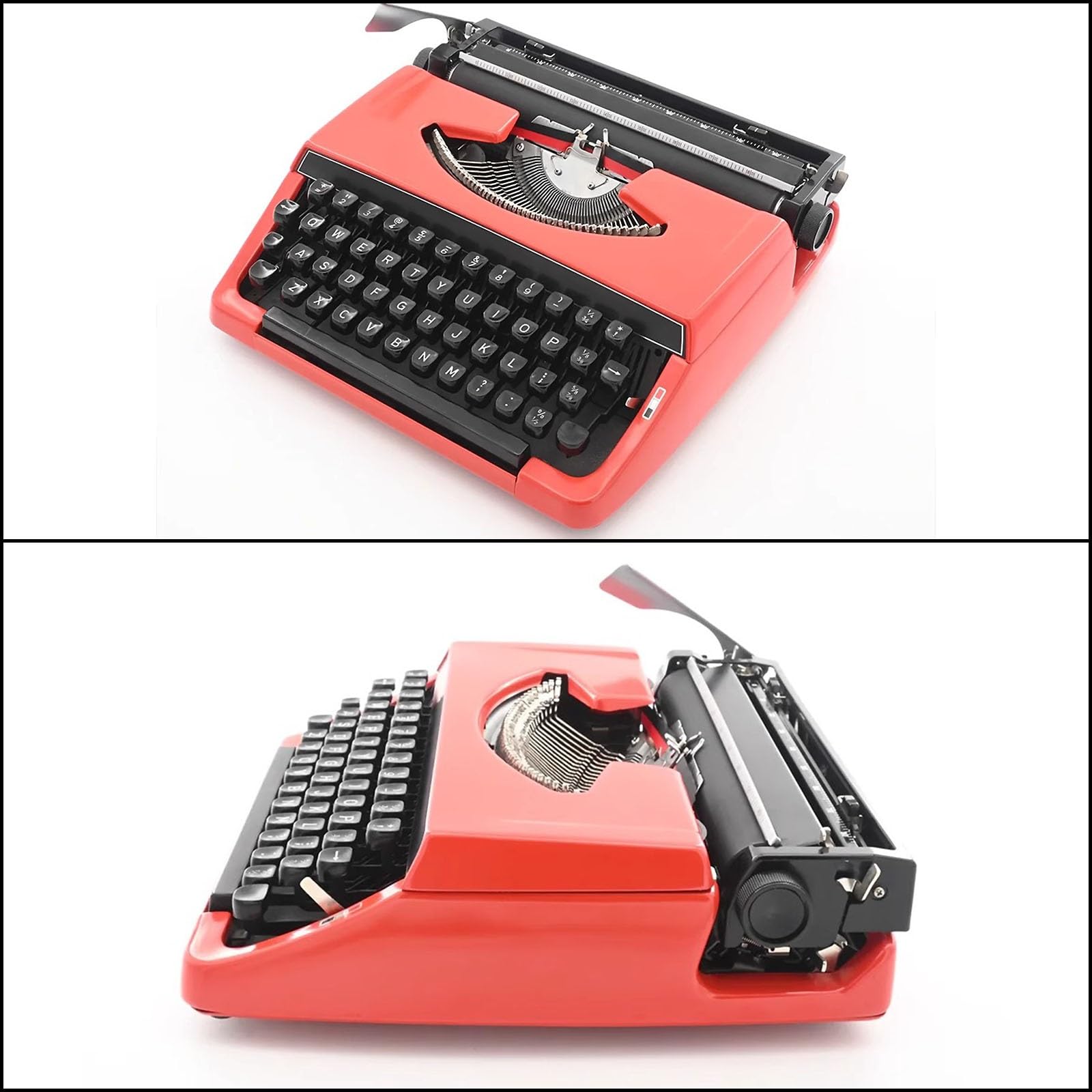 Macchina da Scrivere Meccanica - Macchina da Scrivere Manuale Inglese Portatile retrò per Scrittura Creativa, restauro Artigianale ed Esperienza Glamour Vintage nello Studio del Produttore