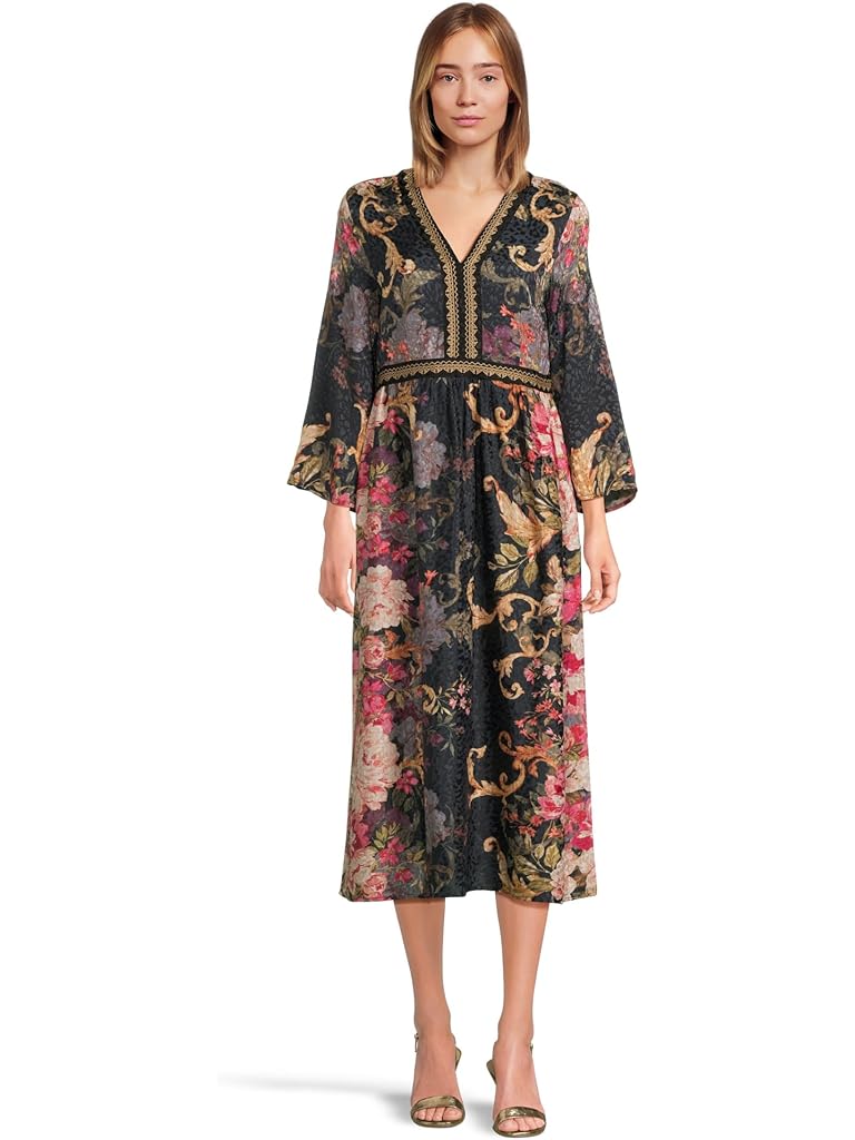 Pink Johnny Was Kimono Sleeve Dress - Cherie