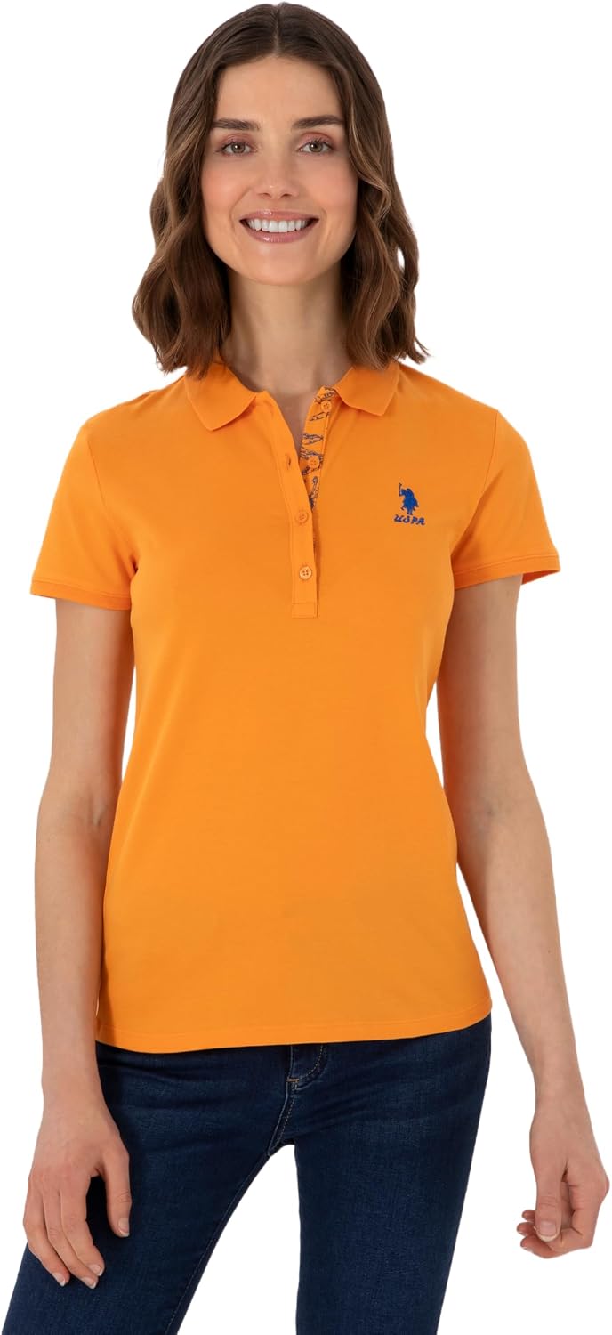 U.S. Polo Assn. Kadın Turuncu Tişört Basic 50300896-VR051