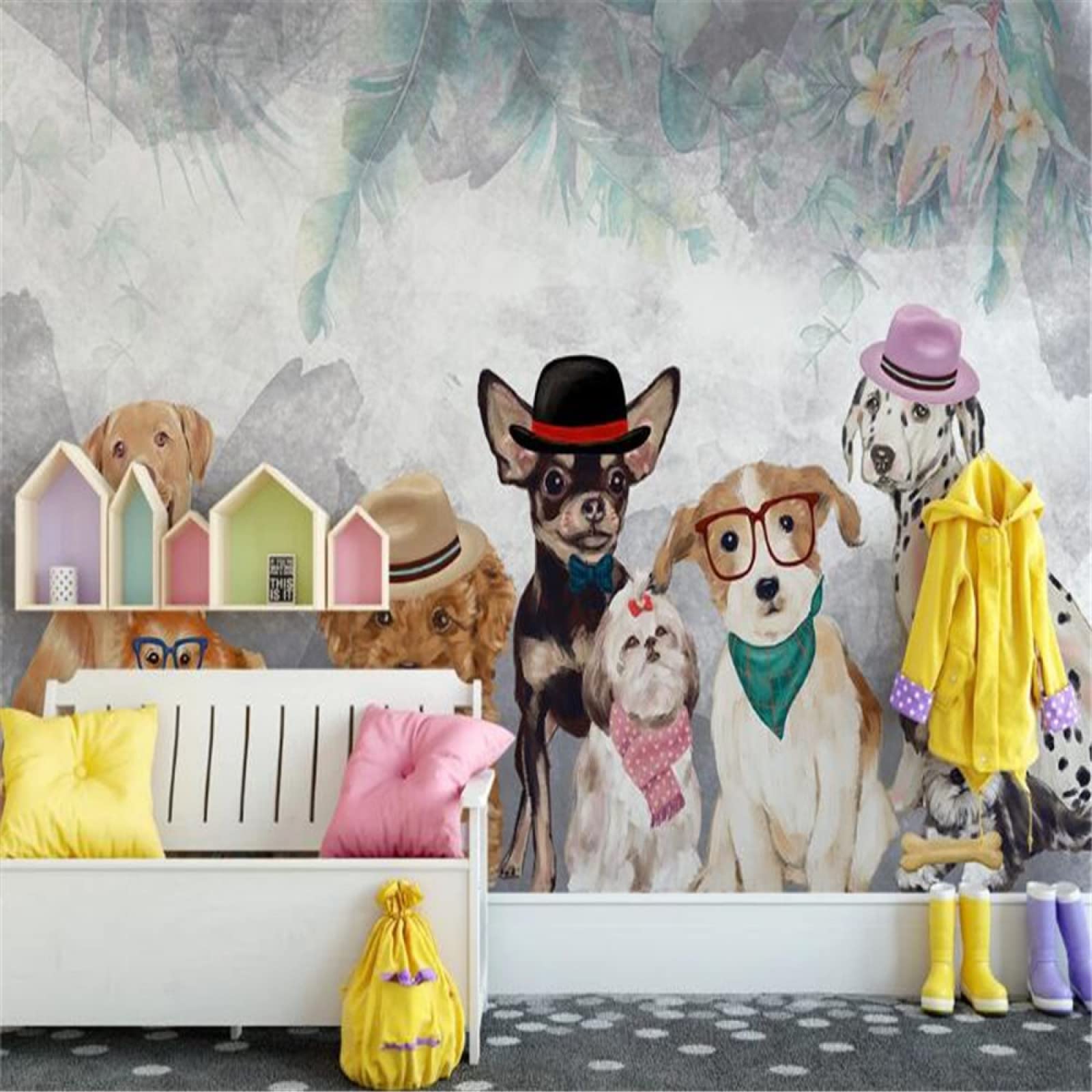 SUPERDANT 3D Break Kat Muursticker Leuke Huis Huisdier Vinyl Art Muurschildering Peel en Stick voor Slaapkamer Kat Huis Huisdier Winkel Kinderkamer Baby Douche Party Muur Decor