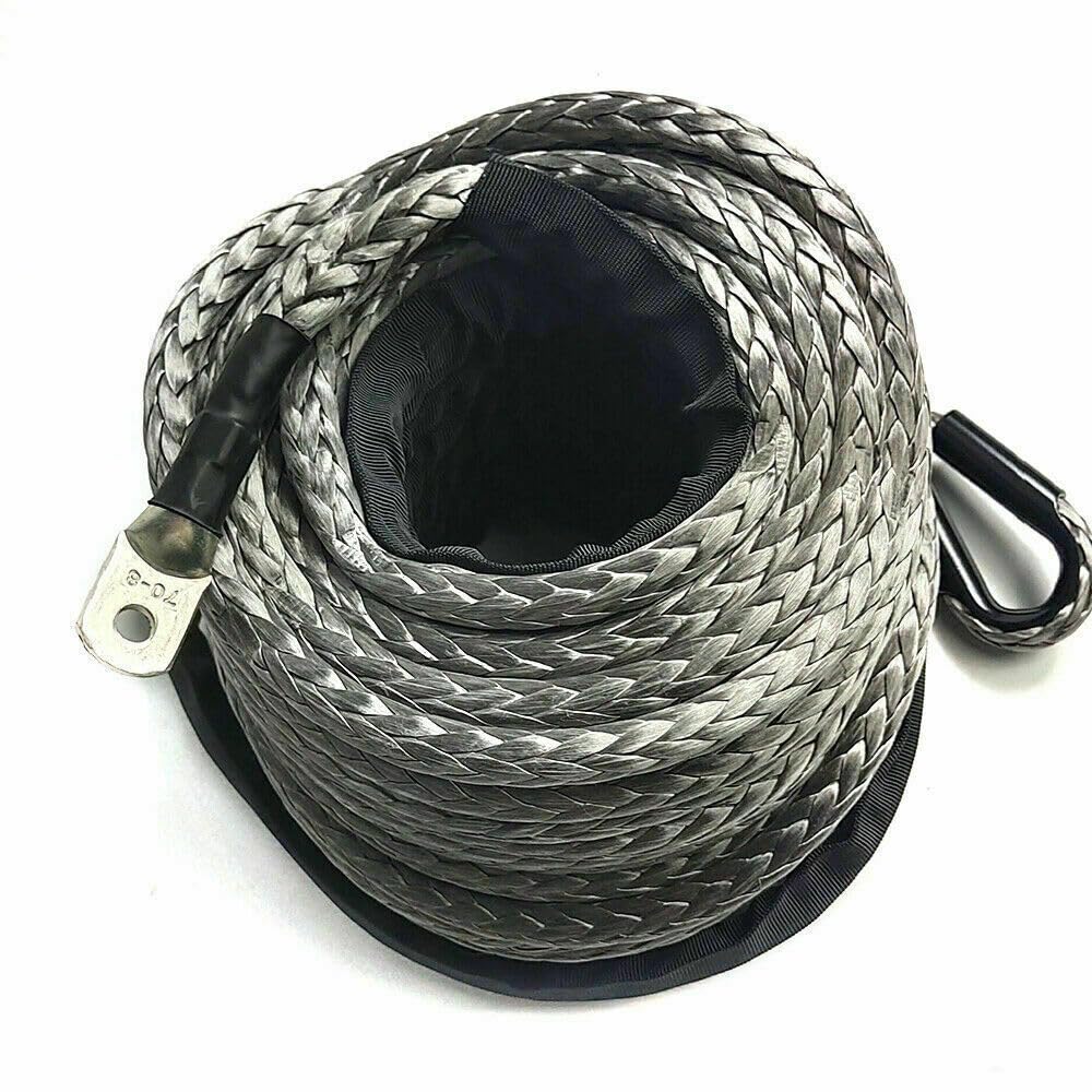 Cabrestante de 30 m de cuerda de polietileno de alto peso molecular sintético de plástico de 10 mm de diámetro de la cuerda de carga hasta 23809LBS cuerda forestal para cabrestante