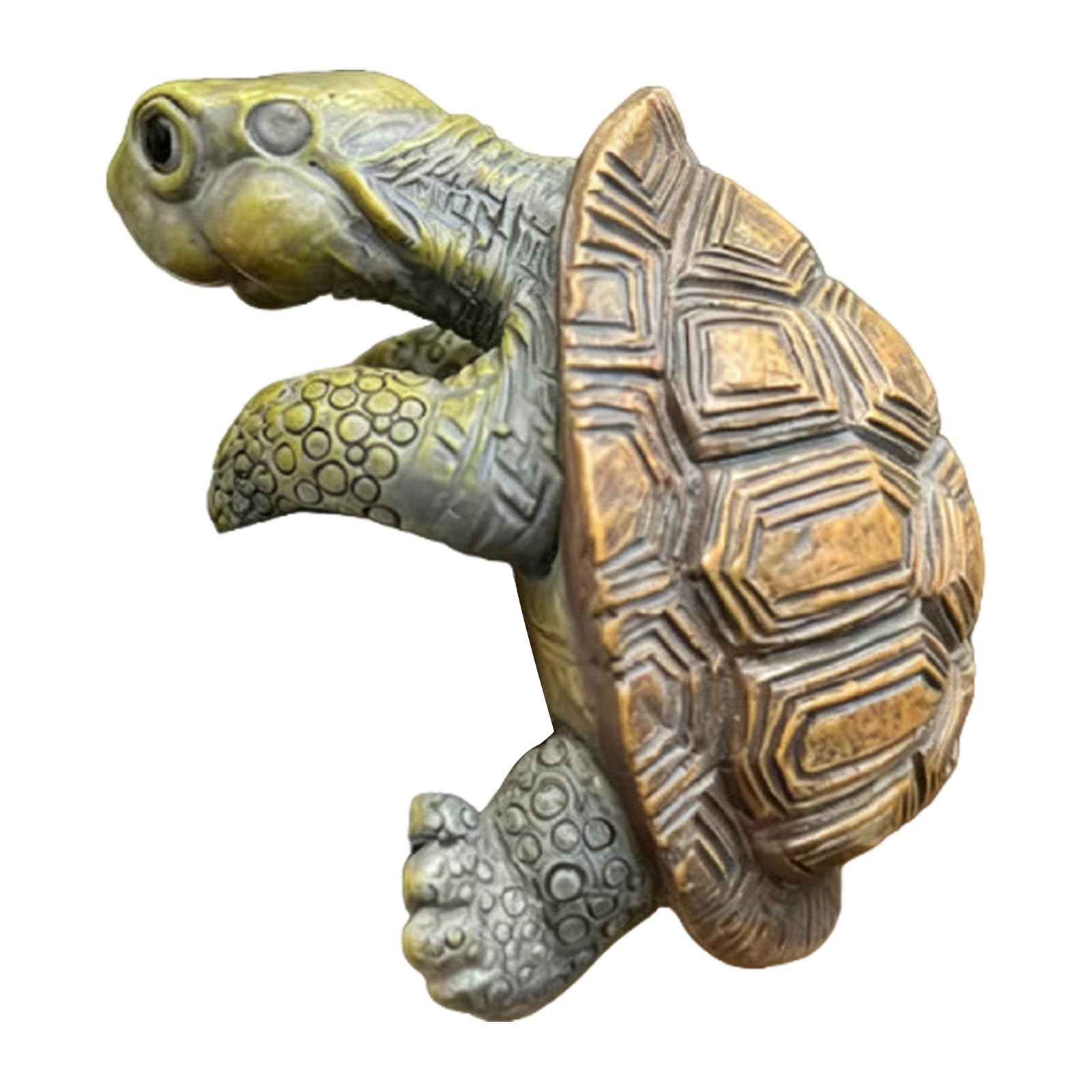 Cute Climbing Turtle Flower Pot Huggers Water Proof Animal Figurines Plant Decoration Weather Resist Terrarium Planter Edge Decor for Outdoor Fence Decorations