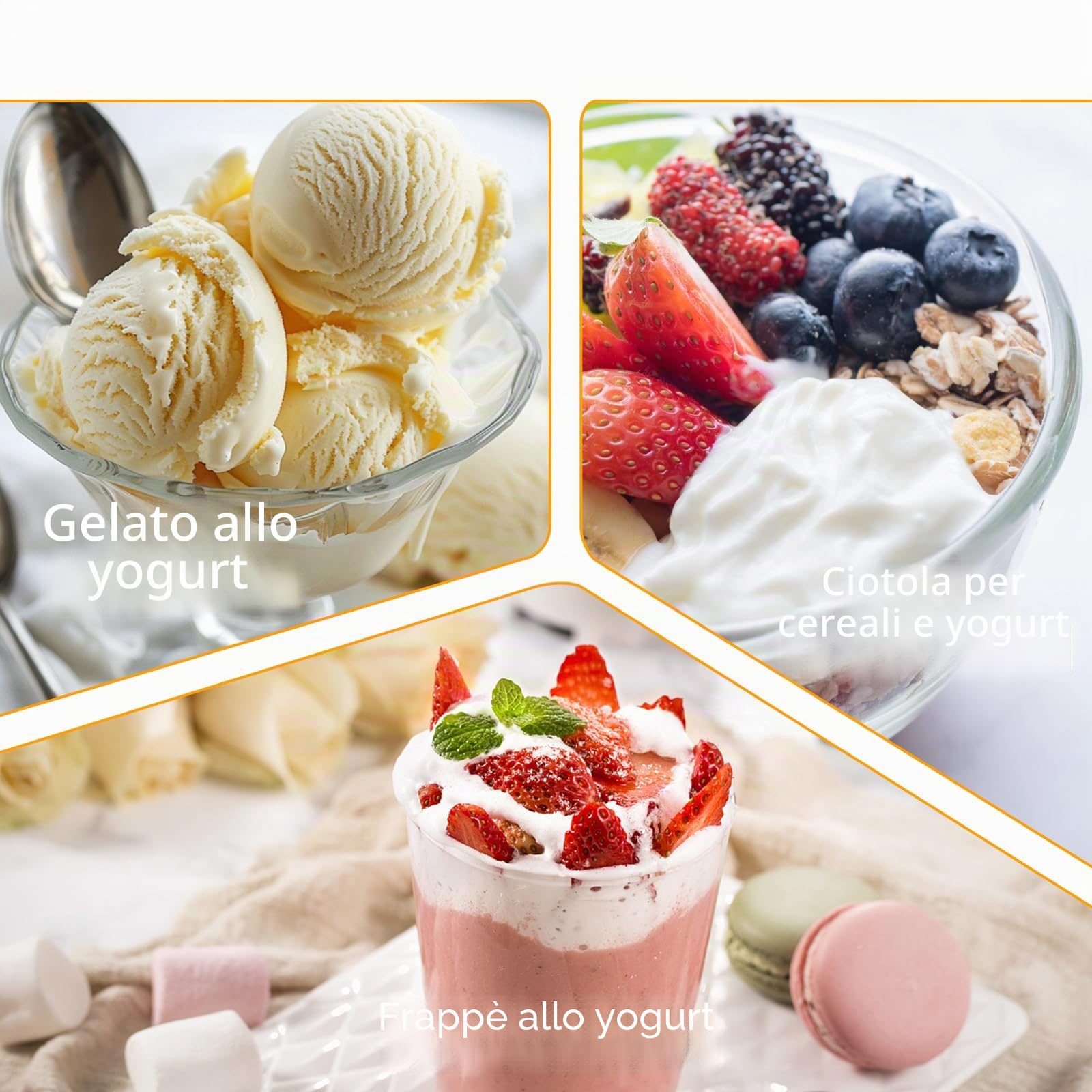 Euakee Yogurtiera, Yogurtiera Elettrica, 5 Vasetti in Vetro 100 ml, per Fino a 1,2L di Yogurt Fatto in Casa, Termostato Regolabile e Display Digitale, per Preparazione Domestica di Yogurt e Natto