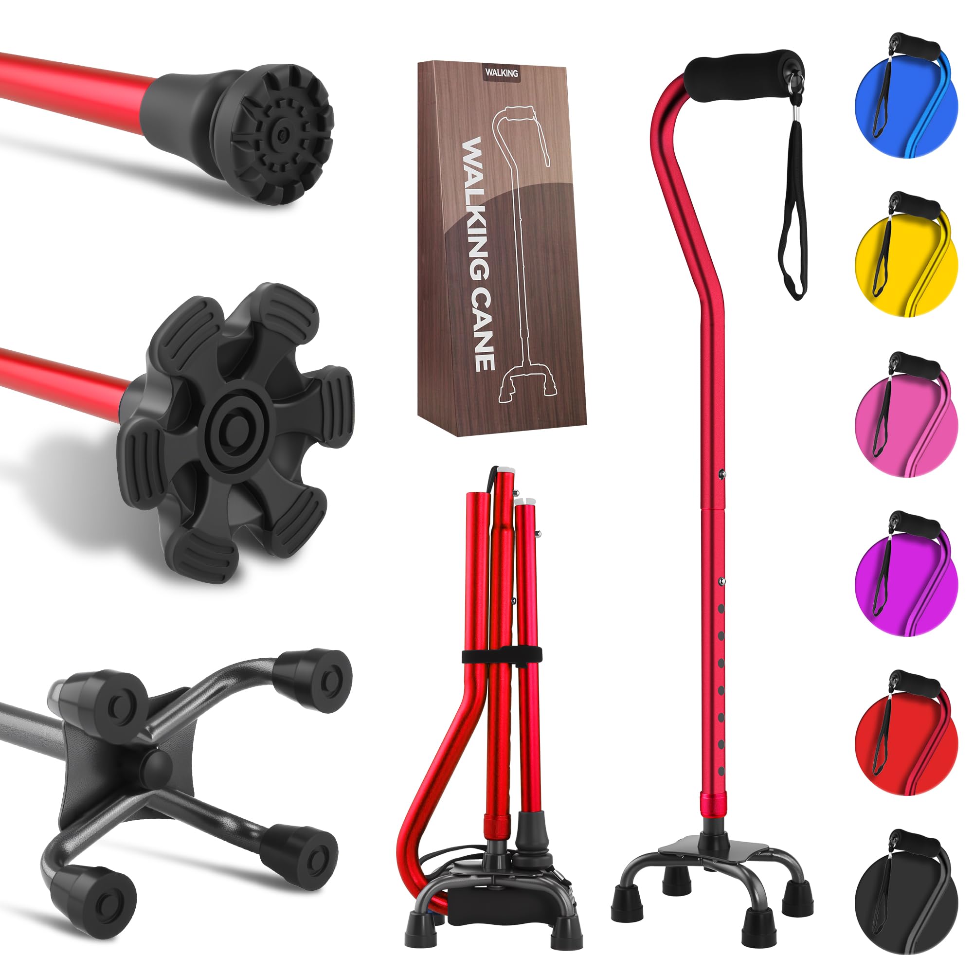 LIXIANG Foldable Quad Cane